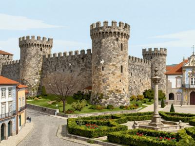 AI-generated illustration of Battle Of São Mamede Site