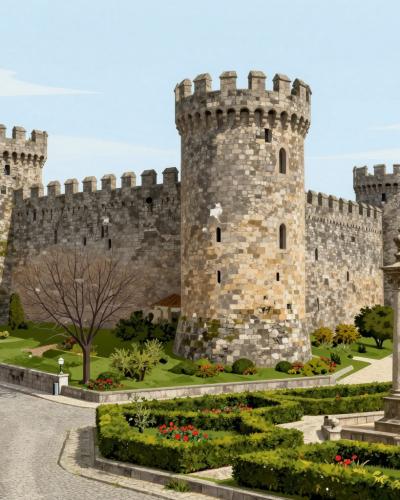 AI-generated illustration of Battle Of São Mamede Site