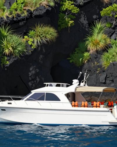 AI-generated illustration of Boat Tours to Fajã dos Cubres