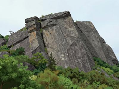 AI-generated illustration of Fóia Peak