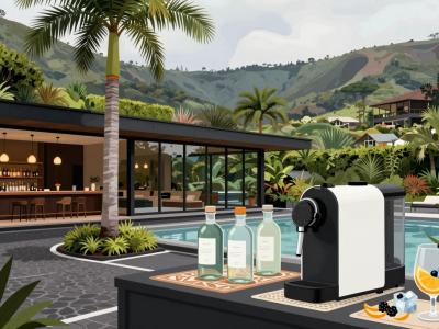 AI-generated illustration of Furnas Boutique Hotel