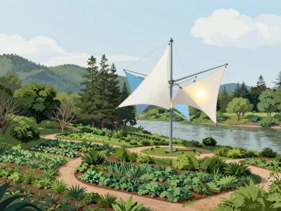 AI-generated illustration of Landscaped Gardens In Porto