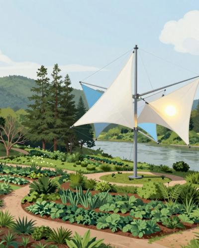 AI-generated illustration of Landscaped Gardens In Porto