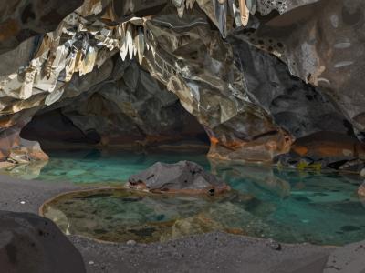 AI-generated illustration of Lava Caves (Grutas De Lava)