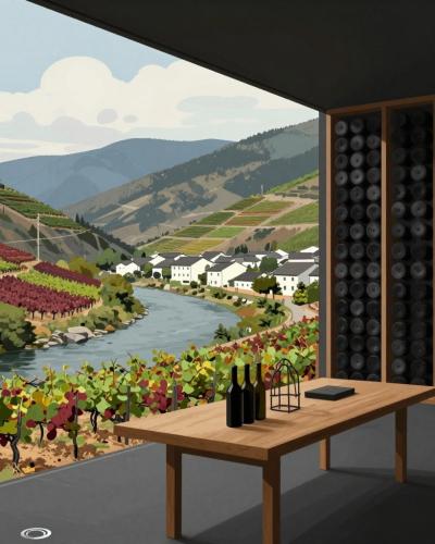 AI-generated illustration of Local Wine Estates (Quintas)