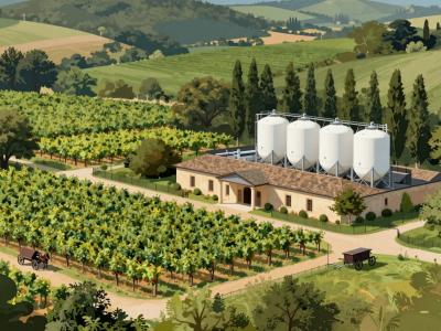 AI-generated illustration of Local Wineries