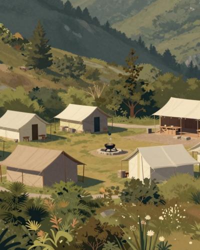 AI-generated illustration of Montejunto Rural Campsite
