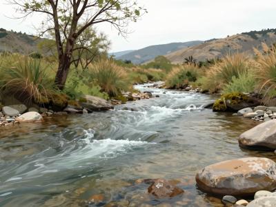 AI-generated illustration of Onor River