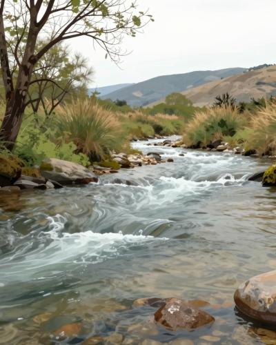 AI-generated illustration of Onor River