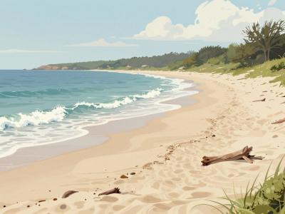 AI-generated illustration of Praia De Moledo (Moledo Beach)
