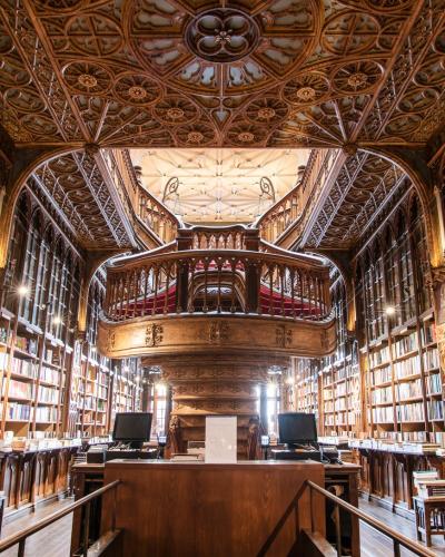 Discover the intricate design and rich history of the Livraria Lello bookstore in Porto, Portugal.