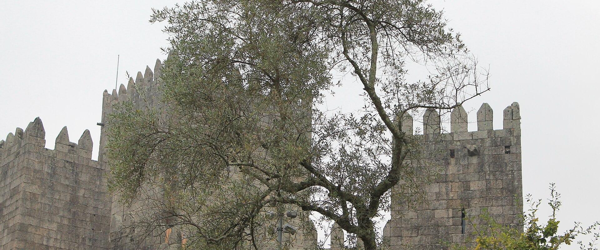The battlemented keep of Guimarães Castle