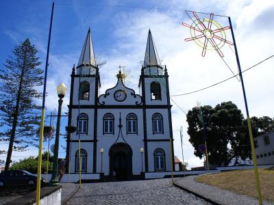 The twin-towered Church of Santa Maria Madalena on Pico