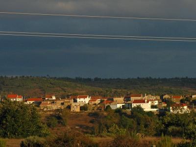 The village of Seixo do Côa seen across the valley from the opposite slope