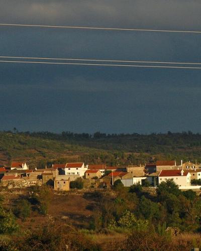 The village of Seixo do Côa seen across the valley from the opposite slope