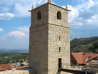 The stone keep of the castle at Castelo Novo