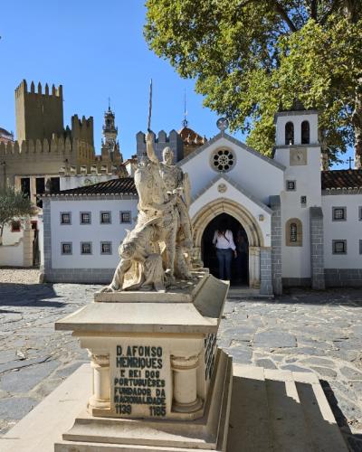 Miniature castle and monuments at Portugal dos Pequenitos park, Coimbra