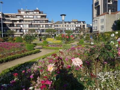 Flower beds of the Jardim de Santa Bárbara in Braga