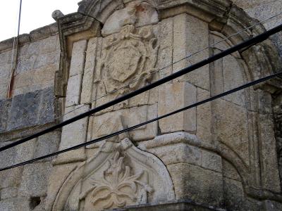 The carved granite baroque Chafariz de D. João V fountain in Castelo Novo