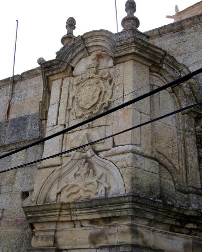 The carved granite baroque Chafariz de D. João V fountain in Castelo Novo