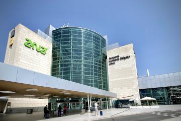 Terminal building of Lisbon Humberto Delgado Airport