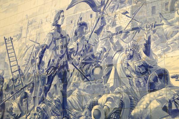 Azulejo Tilework In Porto