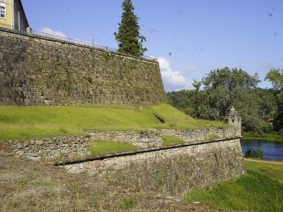 The massive stone ramparts of Monção