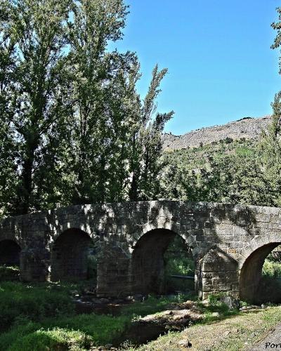 The arched medieval bridge at Portagem below Marvão