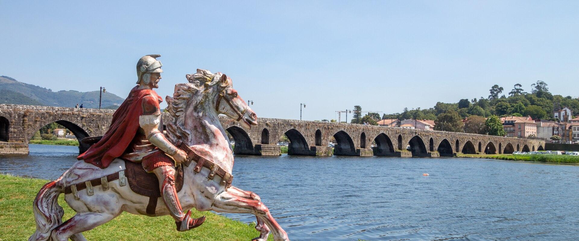 Statue Of Brutus And Lethes In Ponte De Lima