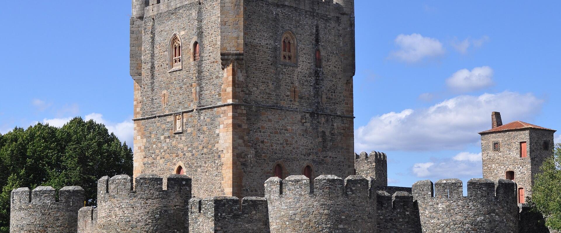 The keep and walls of Bragança Castle in Trás-os-Montes
