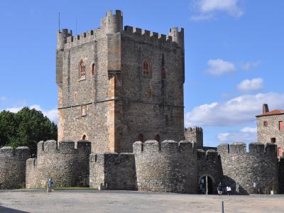 The keep and walls of Bragança Castle in Trás-os-Montes