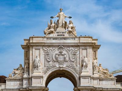 Rua Augusta Arch in Lisbon's Baixa district