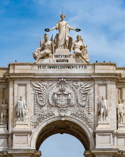 Rua Augusta Arch in Lisbon's Baixa district
