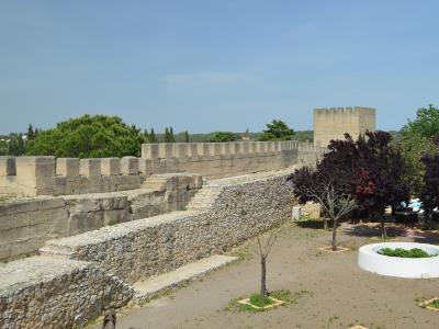 Medieval walls and towers of the castle of Alcácer do Sal