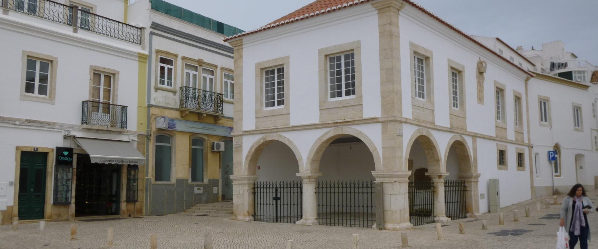 Arcaded building of the old slave market in Lagos old town