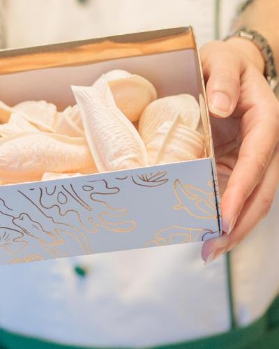 A box of ovos moles, Aveiro's traditional sweets