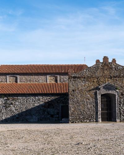 The stone chapel of Nossa Senhora das Neves atop Serra de Montejunto