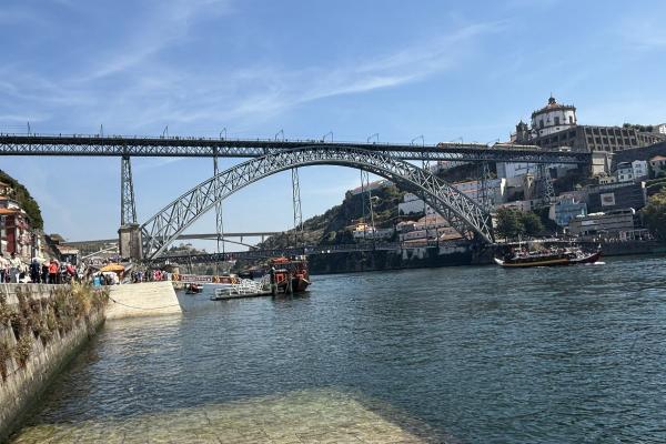 Main Bridge In Porto